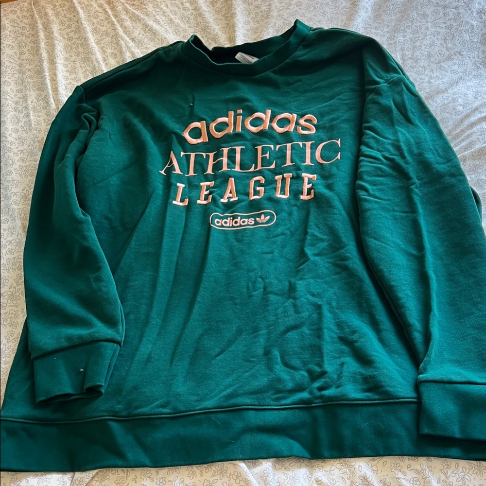 Adidas Women's Green Athletic League Sweater